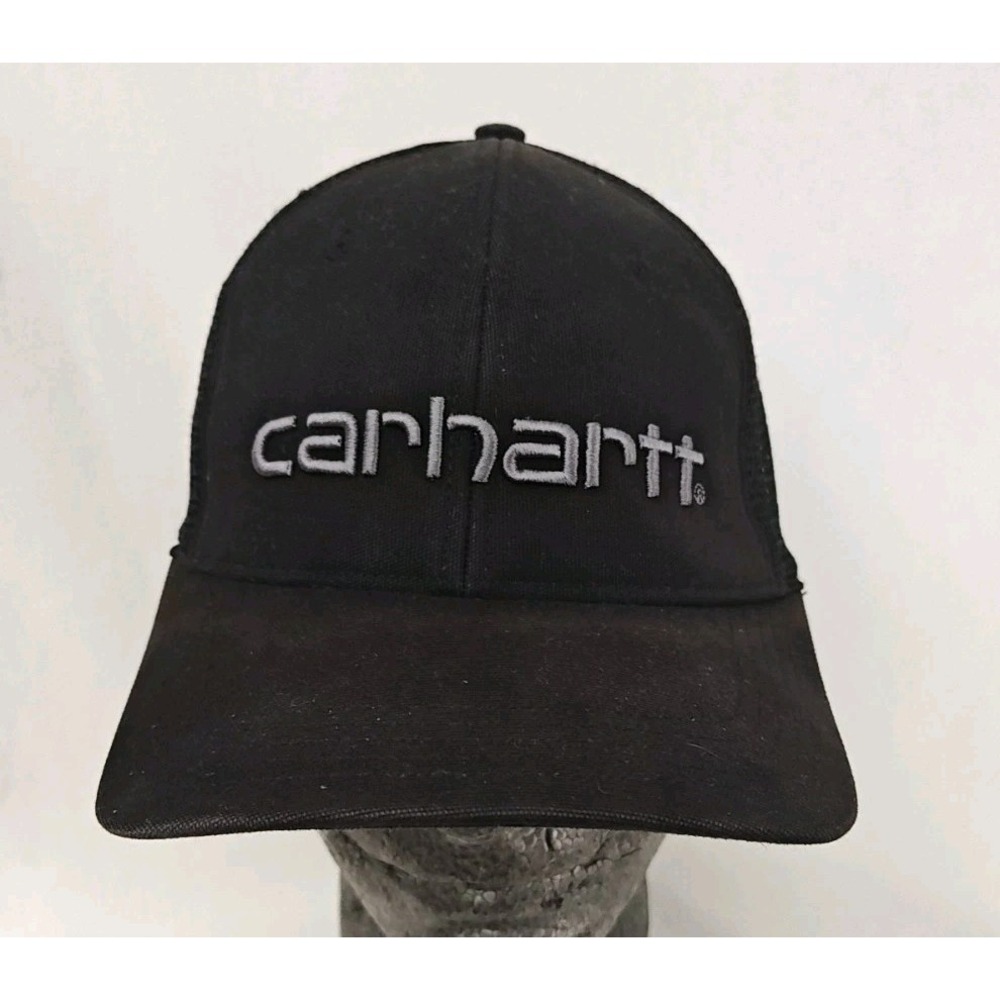 Carhartt‎ Hat Spell Out Script Logo Mesh SnapBack Baseball Adjustable Canvas Cap